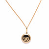 Poppy Locket Necklace- Black