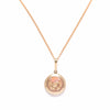 Poppy Locket Necklace- Blush Pearl
