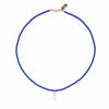 Mother of Pearl Fish Charm Beaded Necklace in Cobalt