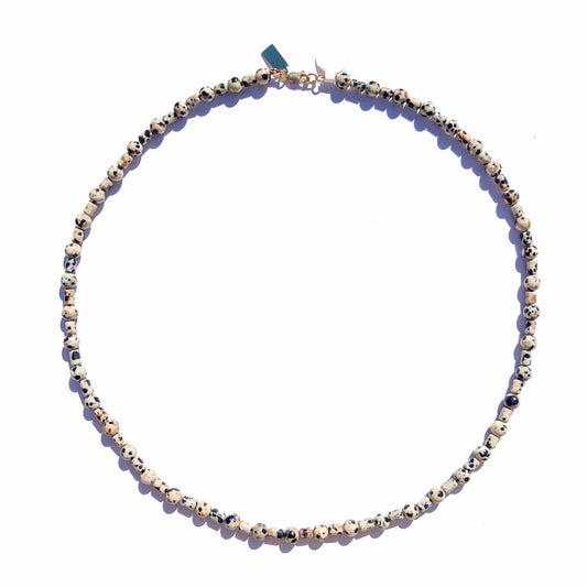 Dalmatian Jasper Beaded Necklace