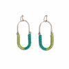 Olive + Emerald Balance Earrings