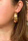 Vintage Large Brass Hoops