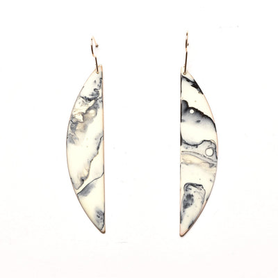 Marbled Slice Earrings- D