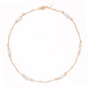 Gold Plated Mother of Pearl Fish Minimal Charm Necklace