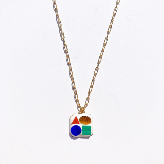 Primary Shapes Charm Necklace