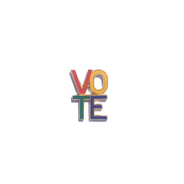 Primary Colors Vote Pin