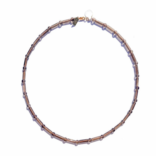 Smoky Quartz Beaded Necklace