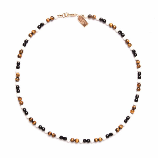 Tiger's Eye Beaded Necklace