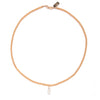Mother of Pearl Fish Charm Beaded Necklace in Topaz