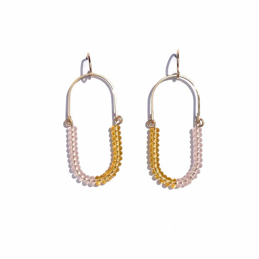 Rose + Topaz Balance Earrings