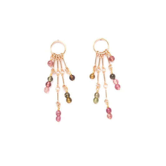Charm Earrings with Tourmaline