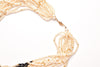 Vintage Striped Faux Pearl Necklace