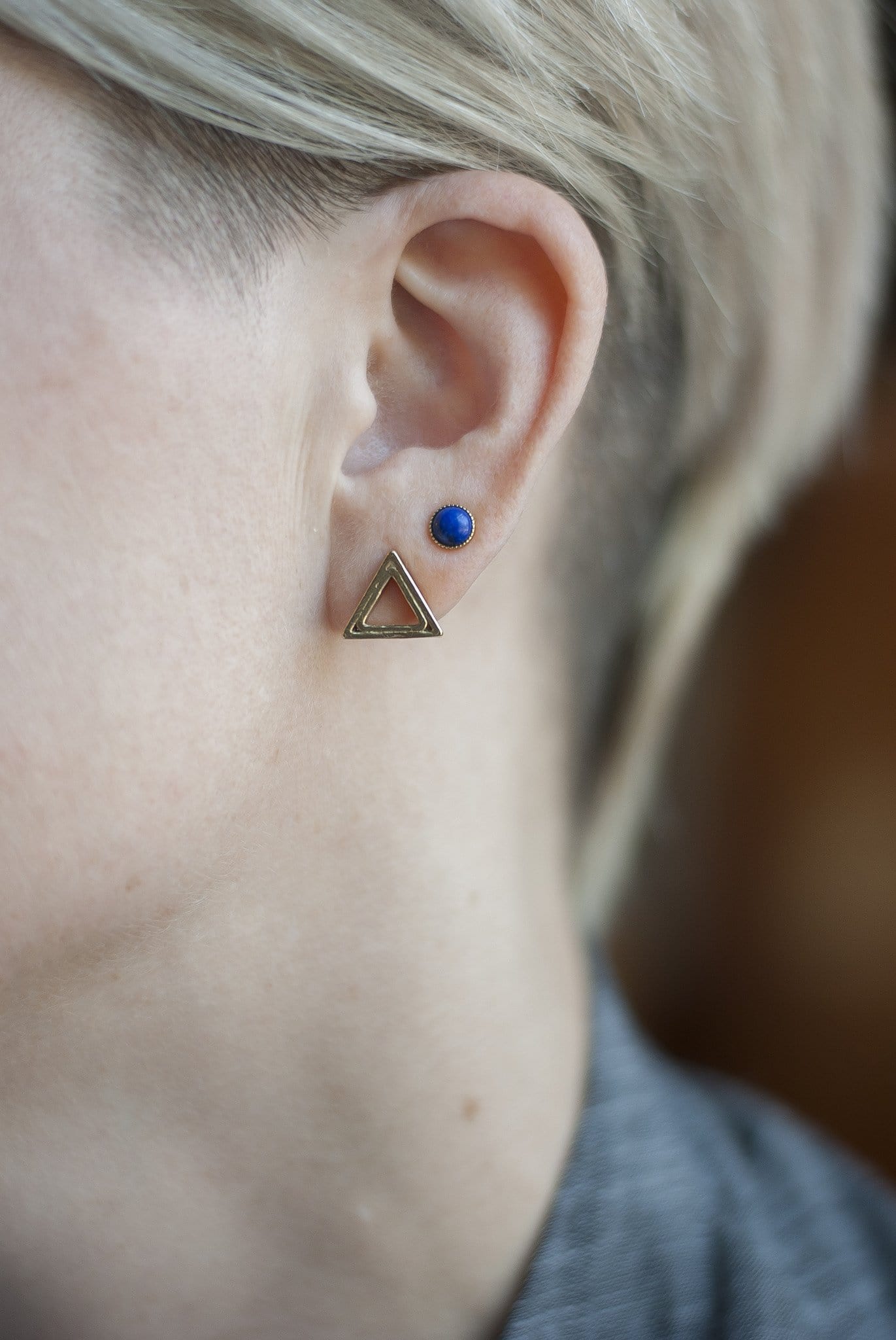 Concentric Triangle Studs - Michelle Starbuck Designs