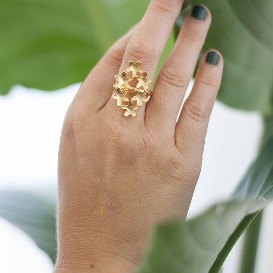 Vintage Petal Cluster Ring - Michelle Starbuck Designs