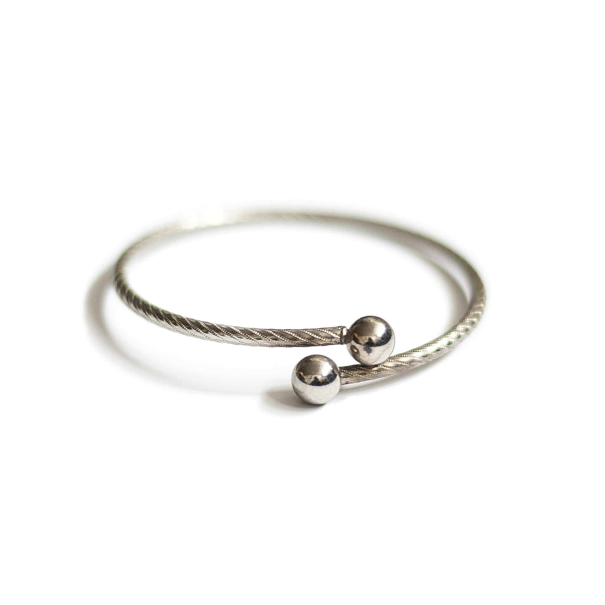 Vintage Silver Textured Bangle - Michelle Starbuck Designs