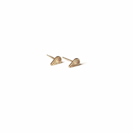 Tiny Starburst Teardrop Studs - Michelle Starbuck Designs