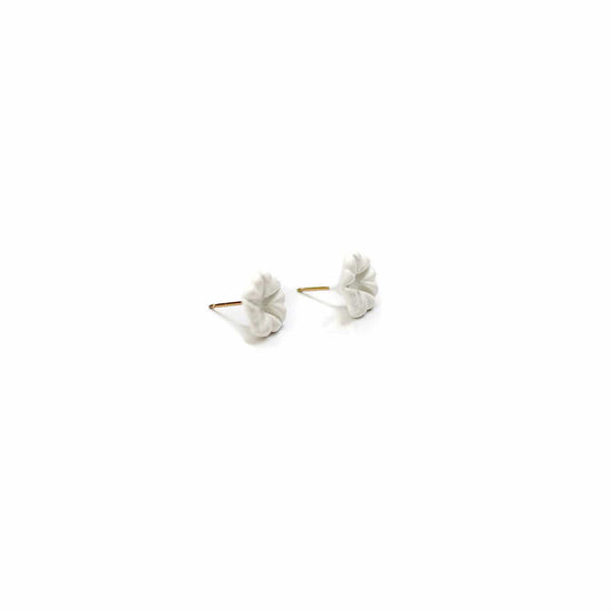 Vintage White Flower Studs - Michelle Starbuck Designs