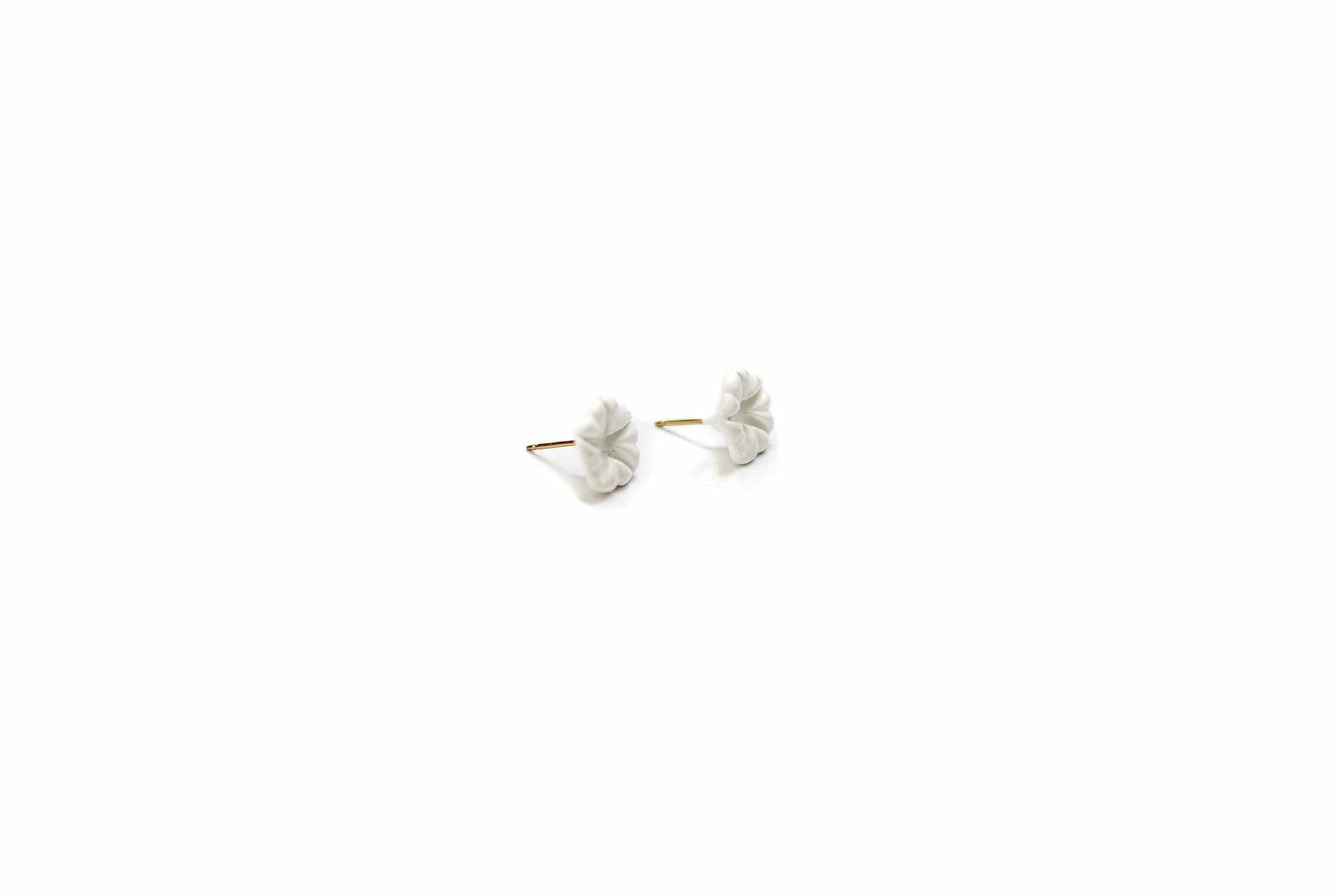 Vintage White Flower Studs - Michelle Starbuck Designs