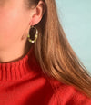 Jade + Tortoise Beaded Earrings