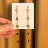 Tourmaline Minimal Charm Earrings