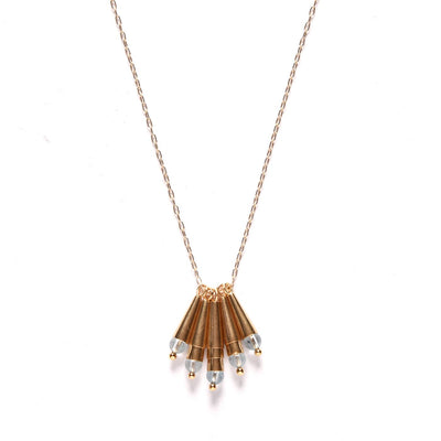 Conical Necklace / Aquamarine