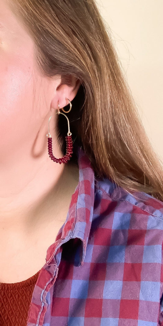 Oxblood Balance Earrings