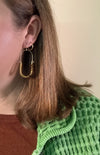 Tortoise + Topaz Balance Earrings