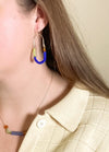 Balance Earrings- Ultramarine, Chartreuse, Topaz