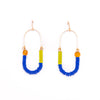 Balance Earrings- Ultramarine, Chartreuse, Topaz