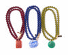 Glass Olive + Jade Beaded Pendant Necklace