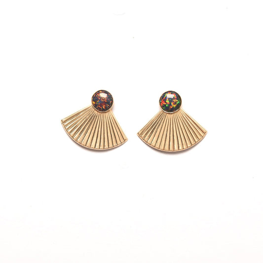 Pleat Jackets with Black Opal Studs