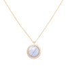 Laurel Pendant Necklace in Blue Lace Agate