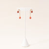 Carnelian Asymmetrical Arch Earrings