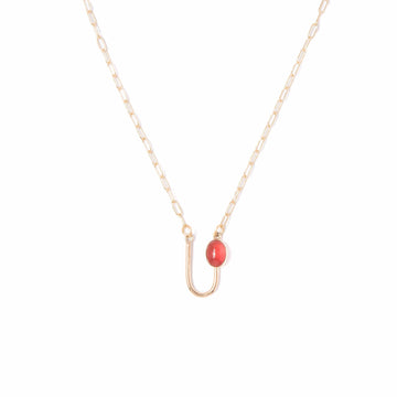 Carnelian Asymmetrical Arch Necklace