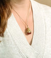 Carnelian Bloom Fob Pendant Necklace