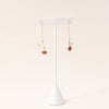Carnelian Contour Drop Earrings