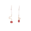 Carnelian Contour Drop Earrings