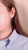 Carnelian Contour Drop Earrings