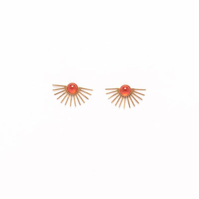 Beam Studs in Carnelian