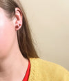 Carnelian Circle Studs