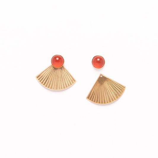 Pleat Jackets with Carnelian