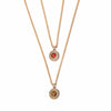 Carnelian Vintage Starburst Charm Necklace
