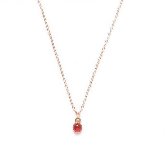 Carnelian Tiny Charm Necklace