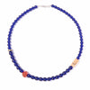 Floating Forms Necklace- Cobalt, Pyrite, Red Agate, African Opal