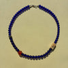 Floating Forms Necklace- Cobalt, Pyrite, Red Agate, African Opal