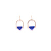 Cobalt Glass Deco Earrings