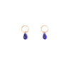cobalt-glass-teardrop-studs handmade jewelry by michelle starbuck designs
