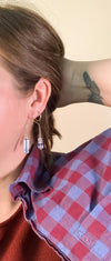 Composition Swing Earrings in Periwinkle