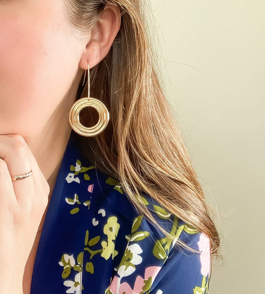 Concentric Circle Earrings