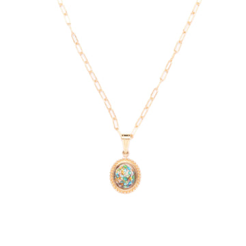 Confetti Bobbin Charm Necklace